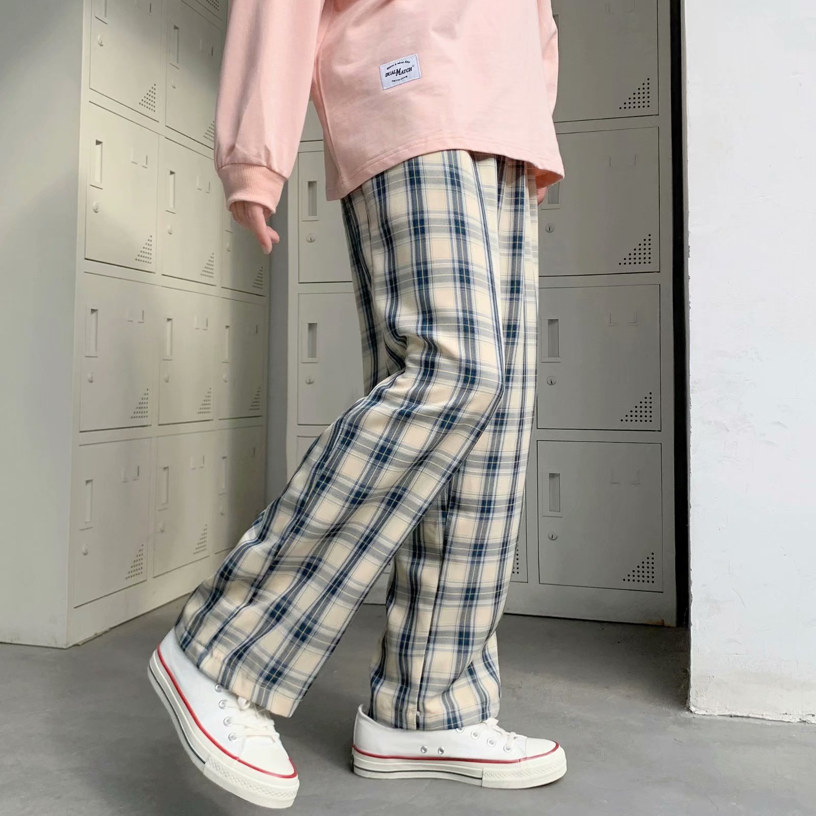 Men Plaid Pants Korean Style L - огляд і ціна Men Fashion Korean Style