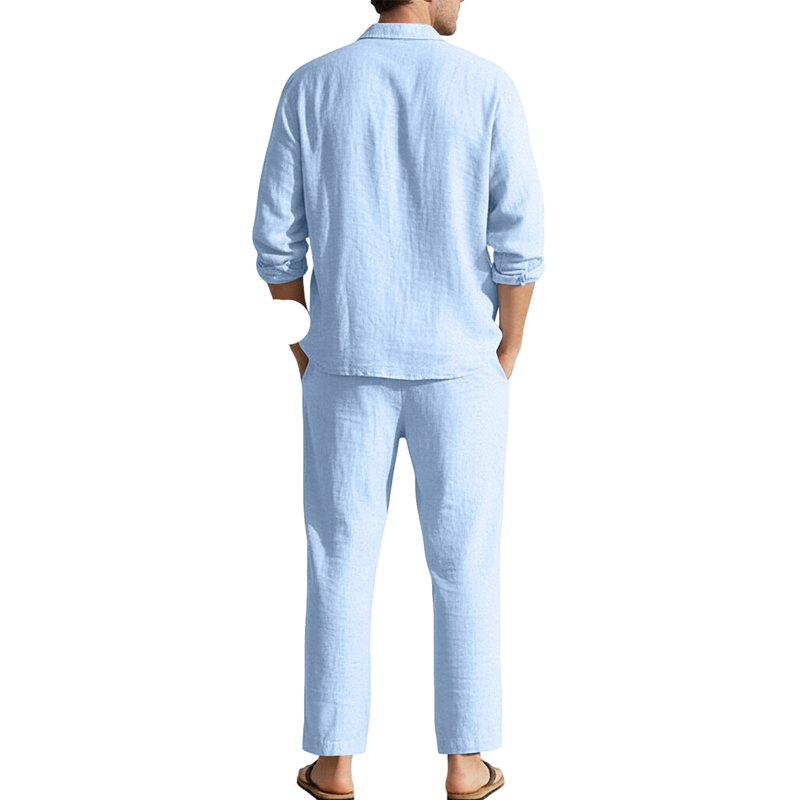 Spring Summer Linen Casual Set - огляд і ціна Men'S Spring Fashion