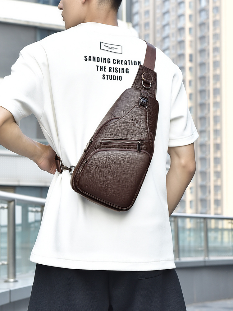 2026 Genuine leather Men's che - огляд і ціна Men Fashion Korean Style