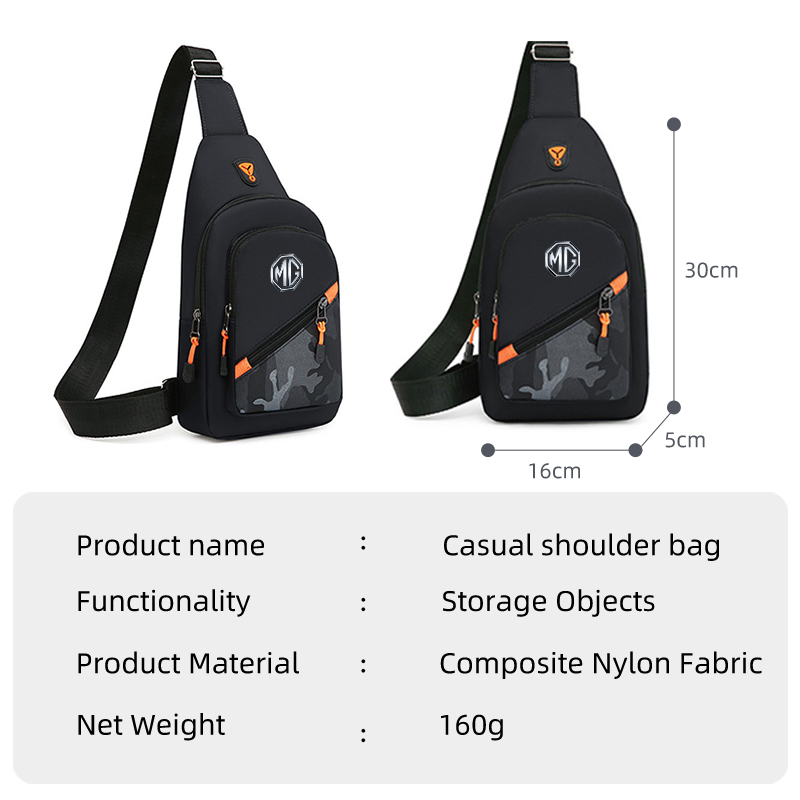 Car Logo Camouflage Men Slante - огляд і ціна Crossbody Bag Men